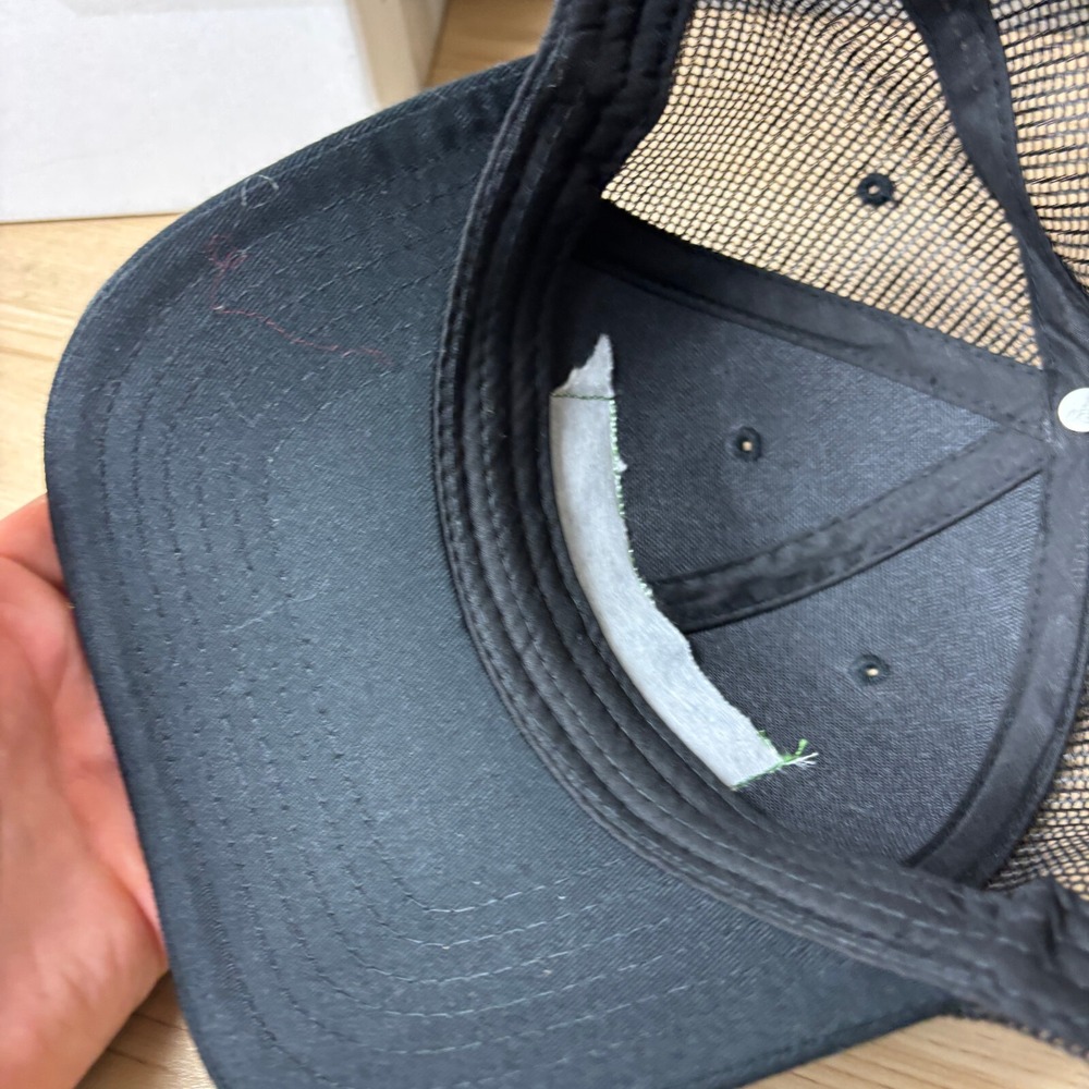 Chef Store Hat Cap Snap Back Black Green Patch Logo Adjustable‎ Mens - Picture 7 of 9